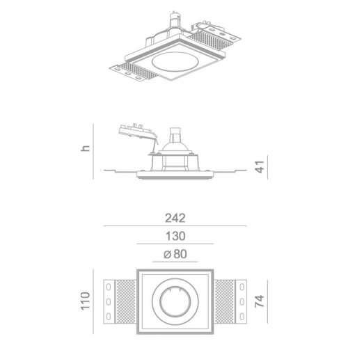 Pixo 1X50 fix IP20