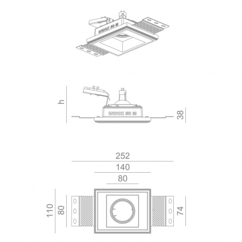 Indox mini 1X50 fix ip54